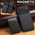 iPhone 17 Pro Max Suteni H17 Litchi Texture Leather MagSafe Detachable Wallet Phone Case - Black