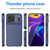 iPhone 17 Pro Max Thunderbolt Shockproof Soft TPU Phone Case - Blue