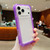 iPhone 17 Pro Max Transparent Matte TPU Hybrid PC 3-in-1 Phone Case - Purple