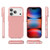 iPhone 17 Pro Max Two-color Shockproof High Transparency TPU Phone Case - Pink iPhone 17 Pro Max Two-color Shockproof High Transparency TPU Phone Case - Pink