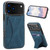 iPhone 17 Pro Max Ultra-thin Shockproof Phone Protective Case with Holder - Blue