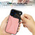 iPhone 17 Pro Max Ultra-thin Shockproof Phone Protective Case with Holder - Rose Gold