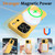 iPhone 17 Pro Max Wave Texture MagSafe Magnetic Liquid Silicone Phone Case - Yellow iPhone 17 Pro Max Wave Texture MagSafe Magnetic Liquid Silicone Phone Case - Yellow
