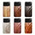iPhone 17 Pro Max Wood Grain Glass Phone Case - Coffee
