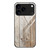 iPhone 17 Pro Max Wood Grain Glass Phone Case - Grey