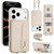 iPhone 17 Pro Max Wristband Vertical Flip Wallet Back Cover Phone Case with Long Lanyard - White iPhone 17 Pro Max Wristband Vertical Flip Wallet Back Cover Phone Case with Long Lanyard - White