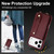 iPhone 17 Pro Max Wristband Vertical Flip Wallet Back Cover Phone Case with Long Lanyard - Wine Red