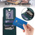 iPhone 17 Pro Max YM015 Crossbody Rhombic Card Bag RFID Phone Case - Green