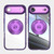 iPhone Air 360 Holder Magsafe Acrylic Hybrid TPU Phone Case - Purple iPhone Air 360 Holder Magsafe Acrylic Hybrid TPU Phone Case - Purple