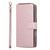 iPhone Air 9 Card Slots Zipper Wallet Bag Leather Phone Case - Rose Gold