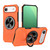 iPhone Air Alloy Rotating Holder MagSafe Shockproof Phone Case - Orange