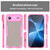 iPhone Air Armor Glaze PC Hybrid TPU Phone Case - Pink iPhone Air Armor Glaze PC Hybrid TPU Phone Case - Pink