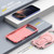 iPhone Air Armor Magsafe Holder PC Hybrid TPU Phone Case - Pink