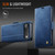 iPhone Air AutSpace A11 Side Buckle MagSafe Magnetic RFID Phone Leather Case - Blue