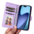 iPhone Air BETOPNICE BN-005 2 in 1 Detachable Imitate Genuine Leather Phone Case - Light Purple