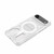 iPhone Air BIBERCAS Transparent Color Series MagSafe Air Bag Shockproof Phone Case - White