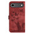 iPhone Air Butterfly Cat Embossing Flip Leather Phone Case - Red
