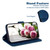 iPhone Air Butterfly Rose Embossed Leather Phone Case - Blue iPhone Air Butterfly Rose Embossed Leather Phone Case - Blue