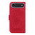 iPhone Air Butterfly Rose Embossed Leather Phone Case - Red