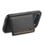 iPhone Air Calf Texture Card Bag Design Full Coverage Phone Case - Black