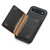 iPhone Air Calf Texture Card Bag Design Full Coverage Phone Case - Black
