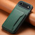 iPhone Air Calf Texture Card Bag Design Full Coverage Phone Case - Green