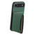 iPhone Air Calf Texture Card Bag Design Full Coverage Phone Case - Green