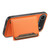 iPhone Air Calf Texture Card Bag Design Full Coverage Phone Case - Orange