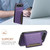 iPhone Air Calf Texture Card Bag Design Full Coverage Phone Case - Purple