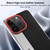iPhone Air Camera Design Diamond Texture Leather PC Phone Case - Black iPhone Air Camera Design Diamond Texture Leather PC Phone Case - Black