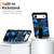 iPhone Air Camouflage Kickstand Rotating Shaft MagSafe Phone Case - Carbon Fiber Sky Blue iPhone Air Camouflage Kickstand Rotating Shaft MagSafe Phone Case - Carbon Fiber Sky Blue