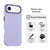 iPhone Air Candy PC Hybrid TPU Shockproof Phone Case - Purple