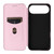 iPhone Air Carbon Fiber Texture Flip Leather Phone Case - Pink