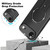 iPhone Air Carbon Fiber Texture MagSafe Phone Case with Holder - Blue