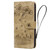 iPhone Air Cartoon Sakura Cat Embossed Leather Phone Case - Brown