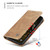 iPhone Air CaseMe 013 Multifunctional Horizontal Flip Leather Phone Case - Brown