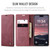 iPhone Air CaseMe 013 Multifunctional Horizontal Flip Leather Phone Case - Red iPhone Air CaseMe 013 Multifunctional Horizontal Flip Leather Phone Case - Red