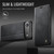 iPhone Air CaseMe 033 Calf Leather Lining Microfibre RFID Blocking Phone Case - Black