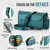 iPhone Air CaseMe C36 Card Slots Zipper Wallet RFID Anti-theft Leather Phone Case - Blue