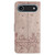 iPhone Air Cat Embossing Pattern Leather Phone Case with Lanyard - Grey