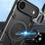 iPhone Air CD Texture Sliding Camshield Magnetic Holder Phone Case - Black