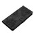 iPhone Air Cherry Blossom Butterfly Skin Feel Embossed PU Phone Case - Black