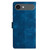iPhone Air Cherry Blossom Butterfly Skin Feel Embossed PU Phone Case - Blue