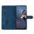 iPhone Air Cherry Blossom Butterfly Skin Feel Embossed PU Phone Case - Blue