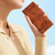 iPhone Air Cherry Blossom Butterfly Skin Feel Embossed PU Phone Case - Brown