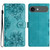 iPhone Air Cherry Blossom Butterfly Skin Feel Embossed PU Phone Case - Green