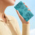 iPhone Air Cherry Blossom Butterfly Skin Feel Embossed PU Phone Case - Green