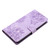 iPhone Air Cherry Blossom Butterfly Skin Feel Embossed PU Phone Case - Purple
