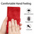 iPhone Air Cherry Blossom Butterfly Skin Feel Embossed PU Phone Case - Red