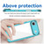 iPhone Air Colorful Series Acrylic + TPU Phone Case - Transparent Blue